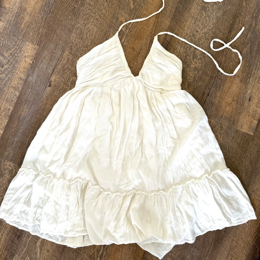 Off White Vestique Halter Sundress